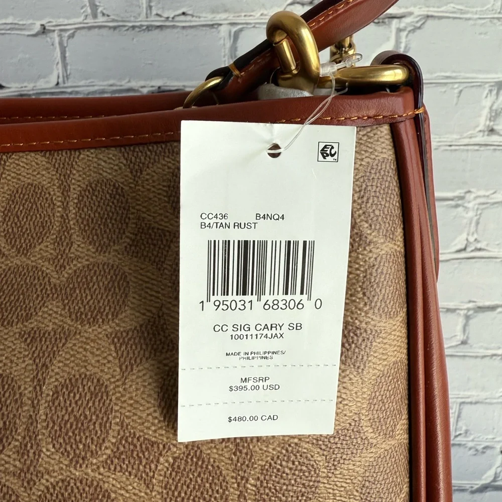 Coach signature coated